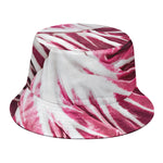 Red Cabbage Leaves Print Bucket Hat