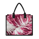 Red Cabbage Leaves Print Canvas Tote Bag