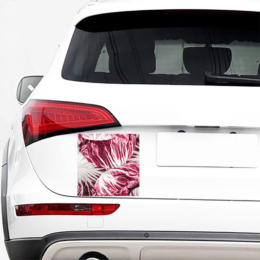Red Cabbage Leaves Print Car Sticker