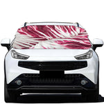 Red Cabbage Leaves Print Car Windshield Snow Cover