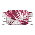 Red Cabbage Leaves Print Car Windshield Snow Cover