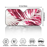 Red Cabbage Leaves Print Car Windshield Sun Shade