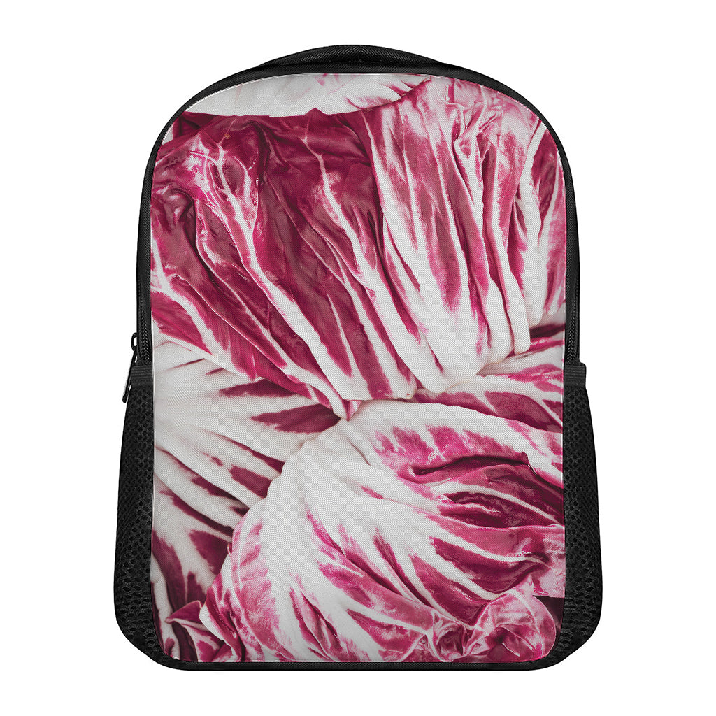Red Cabbage Leaves Print Casual Backpack