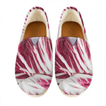 Red Cabbage Leaves Print Casual Shoes