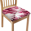 Red Cabbage Leaves Print Chair Cushion Cover