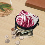 Red Cabbage Leaves Print Coin Purse