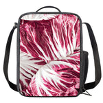 Red Cabbage Leaves Print Crossbody Lunch Bag