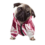 Red Cabbage Leaves Print Dog Zip Up Hoodie