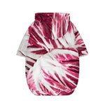 Red Cabbage Leaves Print Dog Zip Up Hoodie