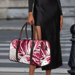 Red Cabbage Leaves Print Duffle Bag