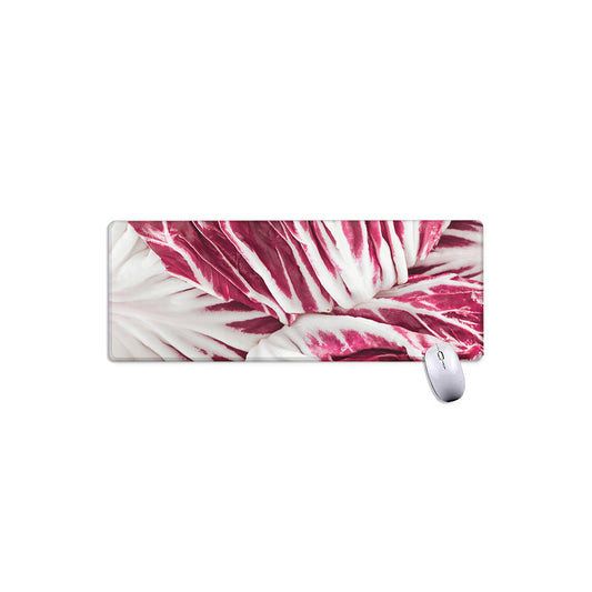 Red Cabbage Leaves Print Extended Mouse Pad