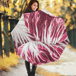 Red Cabbage Leaves Print Foldable Umbrella