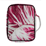 Red Cabbage Leaves Print Front Pocket Bible Bag