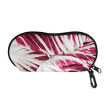 Red Cabbage Leaves Print Glasses Case