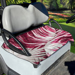Red Cabbage Leaves Print Golf Cart Seat Cover