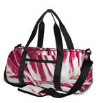 Red Cabbage Leaves Print Gym Bag
