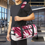 Red Cabbage Leaves Print Gym Bag