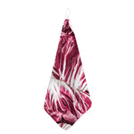 Red Cabbage Leaves Print Hand Towel
