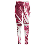 Red Cabbage Leaves Print High-Waisted Pocket Leggings