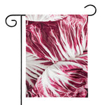 Red Cabbage Leaves Print House Flag