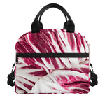 Red Cabbage Leaves Print Insulated Lunch Bag