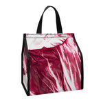 Red Cabbage Leaves Print Insulated Lunch Tote