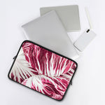 Red Cabbage Leaves Print Laptop Sleeve