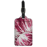 Red Cabbage Leaves Print Luggage Tag