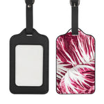 Red Cabbage Leaves Print Luggage Tag