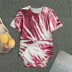 Red Cabbage Leaves Print Men's Bodysuit