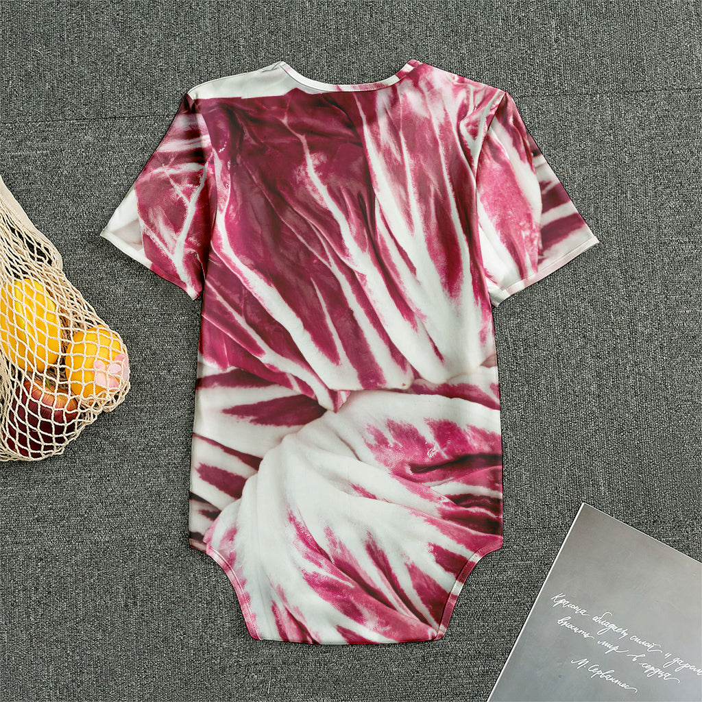 Red Cabbage Leaves Print Men's Bodysuit