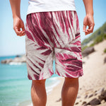 Red Cabbage Leaves Print Men's Cargo Shorts