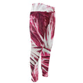 Red Cabbage Leaves Print Men's Compression Pants