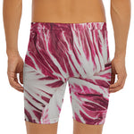 Red Cabbage Leaves Print Men's Long Boxer Briefs
