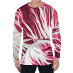 Red Cabbage Leaves Print Men's Long Sleeve T-Shirt