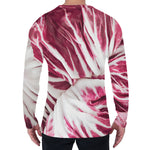 Red Cabbage Leaves Print Men's Long Sleeve T-Shirt