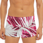 Red Cabbage Leaves Print Men's Short Boxer Briefs