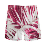 Red Cabbage Leaves Print Men's Sports Shorts