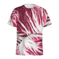Red Cabbage Leaves Print Men's Athletic T-Shirt