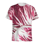 Red Cabbage Leaves Print Men's Sports T-Shirt