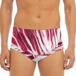Red Cabbage Leaves Print Men's Triangle Swim Briefs