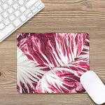 Red Cabbage Leaves Print Mouse Pad