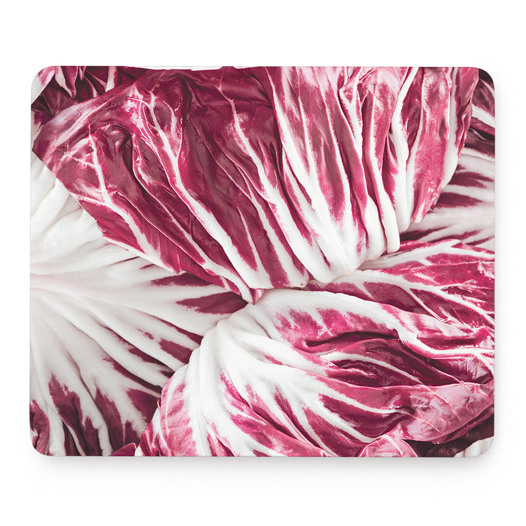 Red Cabbage Leaves Print Mouse Pad