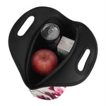 Red Cabbage Leaves Print Neoprene Lunch Bag