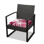 Red Cabbage Leaves Print Outdoor Seat Cushion Cover