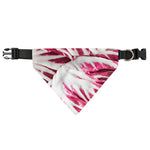 Red Cabbage Leaves Print Over The Collar Dog Bandana