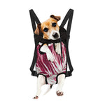 Red Cabbage Leaves Print Pet Carrier Backpack