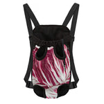 Red Cabbage Leaves Print Pet Carrier Backpack