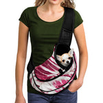 Red Cabbage Leaves Print Pet Sling Carrier