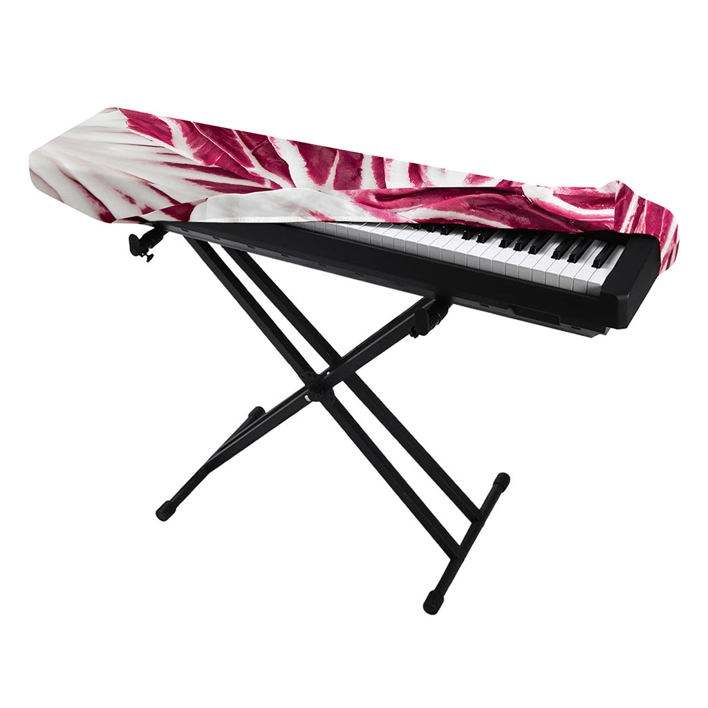 Red Cabbage Leaves Print Piano Keyboard Cover